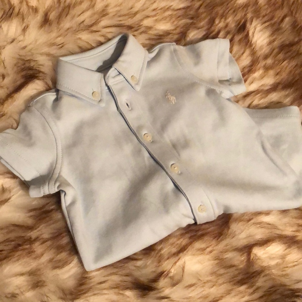Ralph Lauren Polo baby boys shortalls 3-6 months
